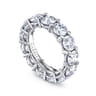 Eternity Band Wedding Ring in 14k White Gold with Round Natural Diamond at Gabriel & Co.