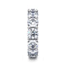 Eternity Band Wedding Ring in 14k White Gold with Round Natural Diamond at Gabriel & Co.