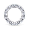 Eternity Band Wedding Ring in 14k White Gold with Round Natural Diamond at Gabriel & Co.