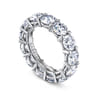 Eternity Band Wedding Ring in 14k White Gold with Round Natural Diamond at Gabriel & Co.