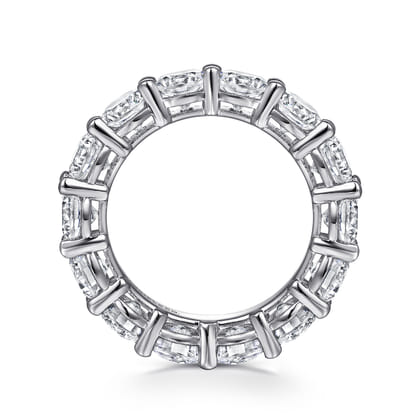 Basque - 14K White Gold Shared Prong Diamond Eternity Band