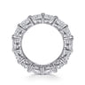 Eternity Band Wedding Ring in 14k White Gold with Round Natural Diamond at Gabriel & Co.