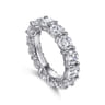 Eternity Band Wedding Ring in 14k White Gold with Round Natural Diamond at Gabriel & Co.