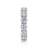 Eternity Band Wedding Ring in 14k White Gold with Round Natural Diamond at Gabriel & Co.