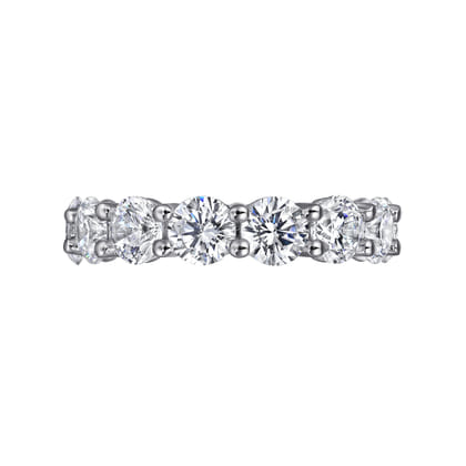 Basque - 14K White Gold Shared Prong Diamond Eternity Band