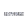 Eternity Band Wedding Ring in 14k White Gold with Round Natural Diamond at Gabriel & Co.
