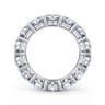 Eternity Band Wedding Ring in 14k White Gold with Round Natural Diamond at Gabriel & Co.