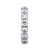 Eternity Band Wedding Ring in 14k White Gold with Round Natural Diamond at Gabriel & Co.