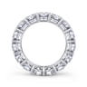Eternity Band Wedding Ring in 14k White Gold with Round Natural Diamond at Gabriel & Co.