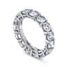 Eternity Band Wedding Ring in 14k White Gold with Round Natural Diamond at Gabriel & Co.