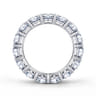 Eternity Band Wedding Ring in 14k White Gold with Round Natural Diamond at Gabriel & Co.