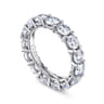 Eternity Band Wedding Ring in 14k White Gold with Round Natural Diamond at Gabriel & Co.