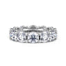 Eternity Band Wedding Ring in 14k White Gold with Round Natural Diamond at Gabriel & Co.
