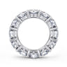 Eternity Band Wedding Ring in 14k White Gold with Round Natural Diamond at Gabriel & Co.