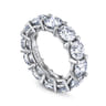 Eternity Band Wedding Ring in 14k White Gold with Round Natural Diamond at Gabriel & Co.