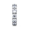 Eternity Band Wedding Ring in 14k White Gold with Round Natural Diamond at Gabriel & Co.