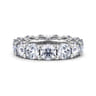 Eternity Band Wedding Ring in 14k White Gold with Round Natural Diamond at Gabriel & Co.