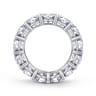 Eternity Band Wedding Ring in 14k White Gold with Round Natural Diamond at Gabriel & Co.