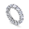 Eternity Band Wedding Ring in 14k White Gold with Round Natural Diamond at Gabriel & Co.