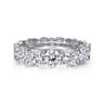 Eternity Band Wedding Ring in 14k White Gold with Round Natural Diamond at Gabriel & Co.