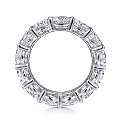 Basque - 14K White Gold Shared Prong Diamond Eternity Band
