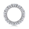 Eternity Band Wedding Ring in 14k White Gold with Round Natural Diamond at Gabriel & Co.