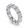 Eternity Band Wedding Ring in 14k White Gold with Round Natural Diamond at Gabriel & Co.