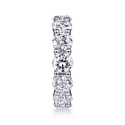 Basque - 14K White Gold Shared Prong Diamond Eternity Band