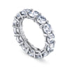 Eternity Band Wedding Ring in 14k White Gold with Round Natural Diamond at Gabriel & Co.