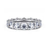 Eternity Band Wedding Ring in 14k White Gold with Round Natural Diamond at Gabriel & Co.