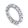 Eternity Band Wedding Ring in 14k White Gold with Round Natural Diamond at Gabriel & Co.
