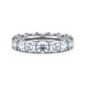 Eternity Band Wedding Ring in 14k White Gold with Round Natural Diamond at Gabriel & Co.