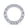 Eternity Band Wedding Ring in 14k White Gold with Round Natural Diamond at Gabriel & Co.