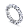 Eternity Band Wedding Ring in 14k White Gold with Round Natural Diamond at Gabriel & Co.