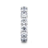 Eternity Band Wedding Ring in 14k White Gold with Round Natural Diamond at Gabriel & Co.