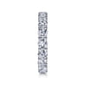 Eternity Band Wedding Ring in 14k White Gold with Round Natural Diamond at Gabriel & Co.
