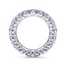Eternity Band Wedding Ring in 14k White Gold with Round Natural Diamond at Gabriel & Co.