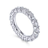 Eternity Band Wedding Ring in 14k White Gold with Round Natural Diamond at Gabriel & Co.