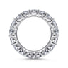 Eternity Band Wedding Ring in 14k White Gold with Round Natural Diamond at Gabriel & Co.