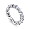 Eternity Band Wedding Ring in 14k White Gold with Round Natural Diamond at Gabriel & Co.