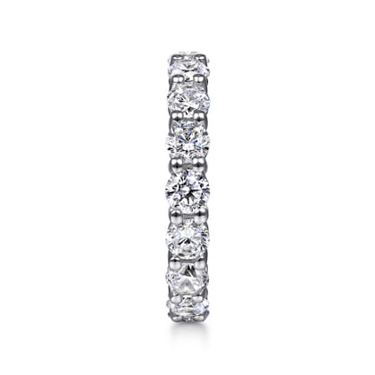 Basque - 14K White Gold Shared Prong Diamond Eternity Band