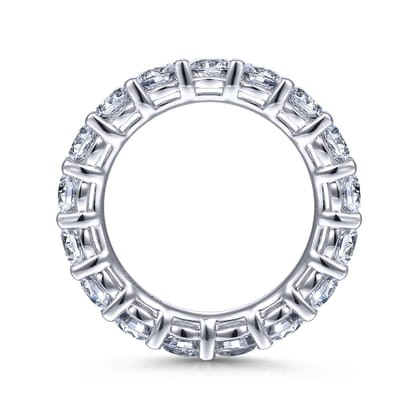 Basque - 14K White Gold Shared Prong Diamond Eternity Band