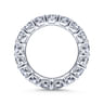 Eternity Band Wedding Ring in 14k White Gold with Round Natural Diamond at Gabriel & Co.