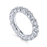 Eternity Band Wedding Ring in 14k White Gold with Round Natural Diamond at Gabriel & Co.