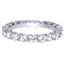 Eternity Band Wedding Ring in 14k White Gold with Round Natural Diamond at Gabriel & Co.