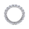 Eternity Band Wedding Ring in 14k White Gold with Round Natural Diamond at Gabriel & Co.