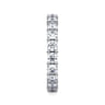 Eternity Band Wedding Ring in 14k White Gold with Round Natural Diamond at Gabriel & Co.