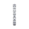 Eternity Band Wedding Ring in 14k White Gold with Round Natural Diamond at Gabriel & Co.