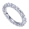 Eternity Band Wedding Ring in 14k White Gold with Round Natural Diamond at Gabriel & Co.