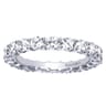 Eternity Band Wedding Ring in 14k White Gold with Round Natural Diamond at Gabriel & Co.